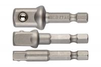 Набор адаптеров Зубр 1/4"-1/2"-3/8" для торцовых головок, 26756-H3
