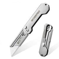 Нож складной WORKPRO мини из нержавеющей стали, WP211016